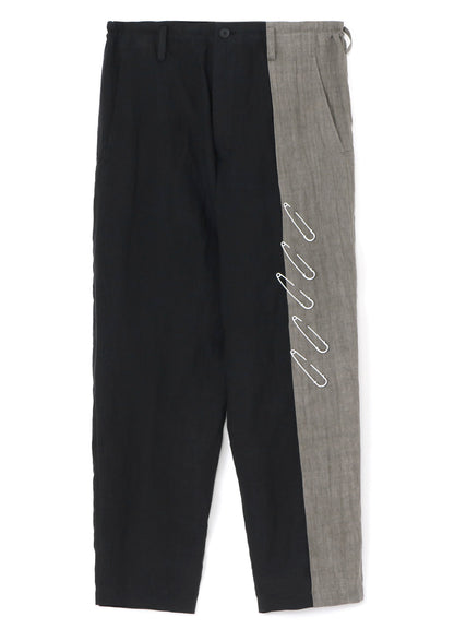 LINEN+BROAD LAYERED PANTS