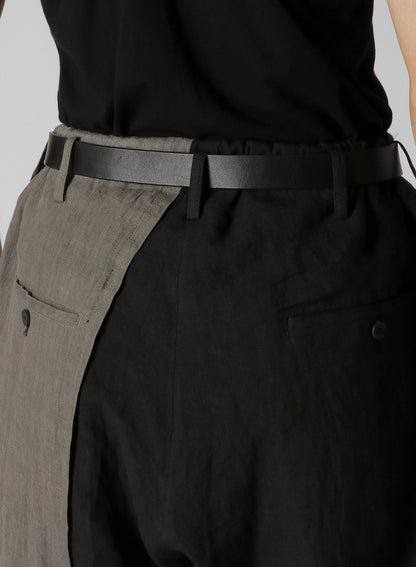 LINEN+BROAD LAYERED PANTS