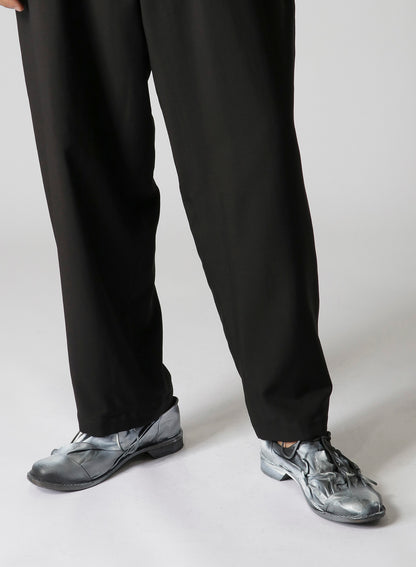 W/RY HARD TWISTED GABARDINE U-SIDE SEAM TUCK PANTS