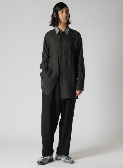 W/RY HARD TWISTED GABARDINE U-SIDE SEAM TUCK PANTS