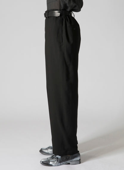 W/RY HARD TWISTED GABARDINE U-SIDE SEAM TUCK PANTS