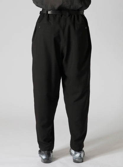 W/RY HARD TWISTED GABARDINE U-SIDE SEAM TUCK PANTS