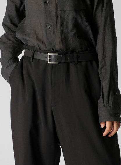 W/RY HARD TWISTED GABARDINE U-SIDE SEAM TUCK PANTS