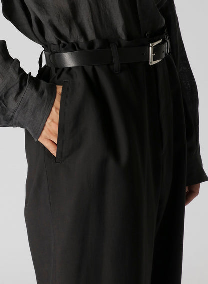 W/RY HARD TWISTED GABARDINE U-SIDE SEAM TUCK PANTS