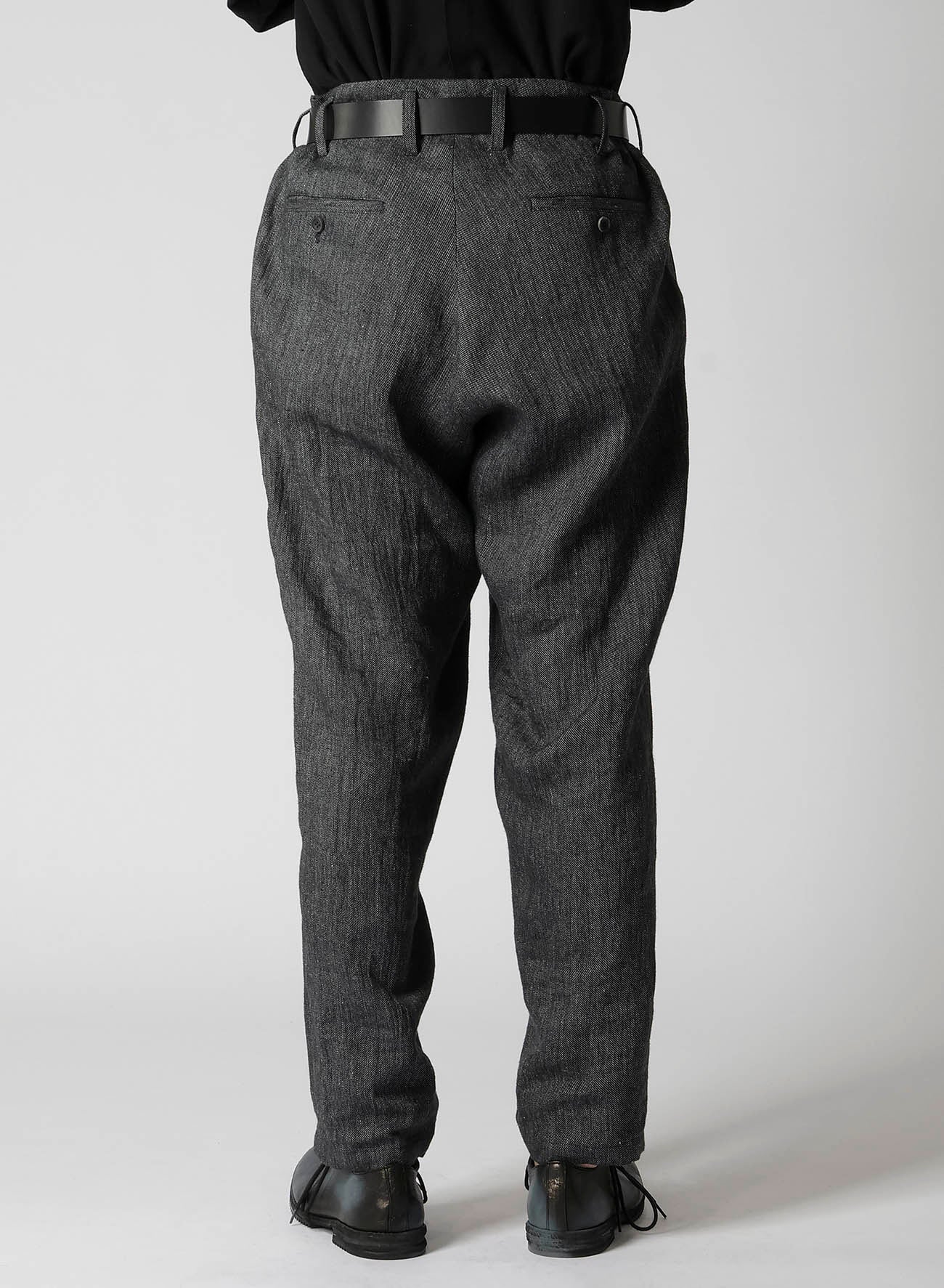 FLAX TOP GABARDINE COIN POCKET SLIM PANTS