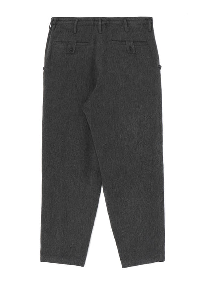 C/SOFT TWEED M-SEAM FLAP POCKET PANTS