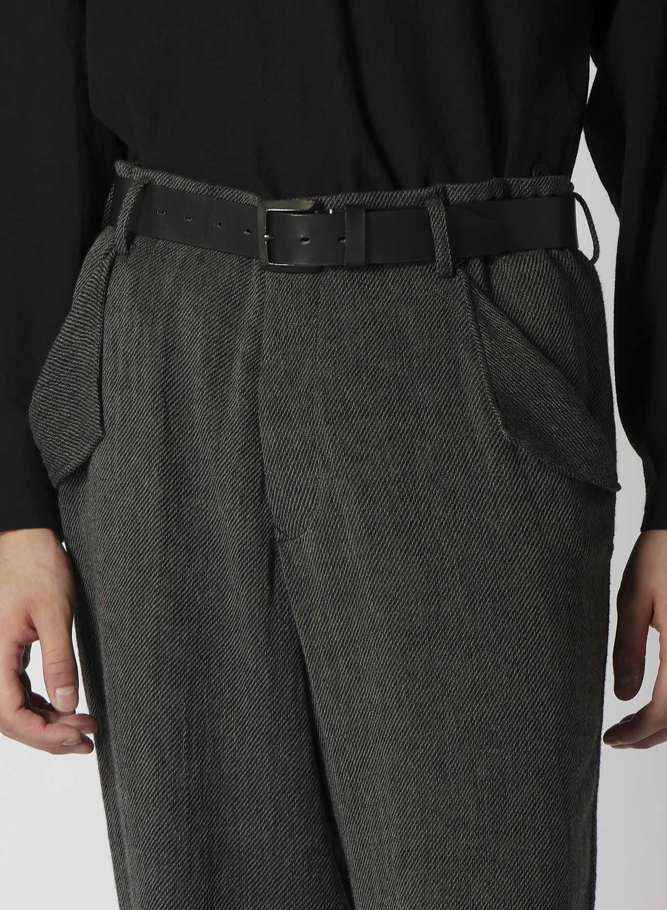 C/SOFT TWEED M-SEAM FLAP POCKET PANTS