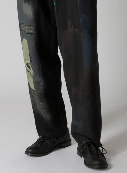 U-FOUNTAIN PRINT PANTS