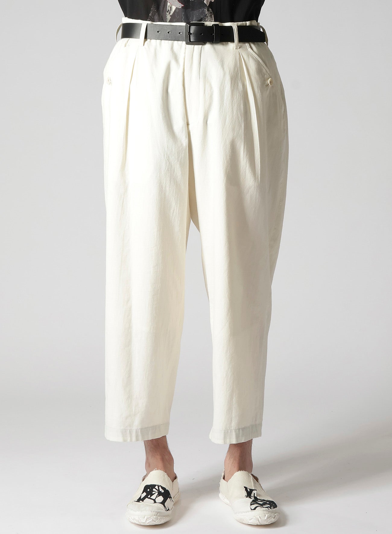 PLEATED MULTI COLORED KHADI PANTS