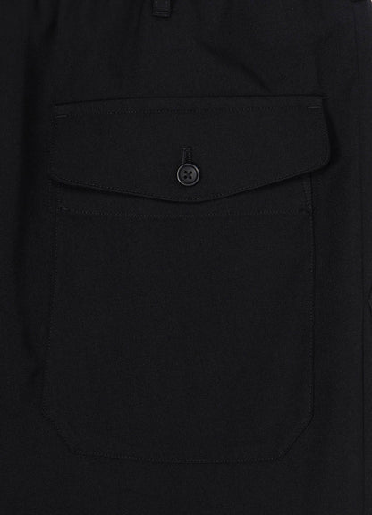 WOOL GABARDINE OUT POCKET PANTS