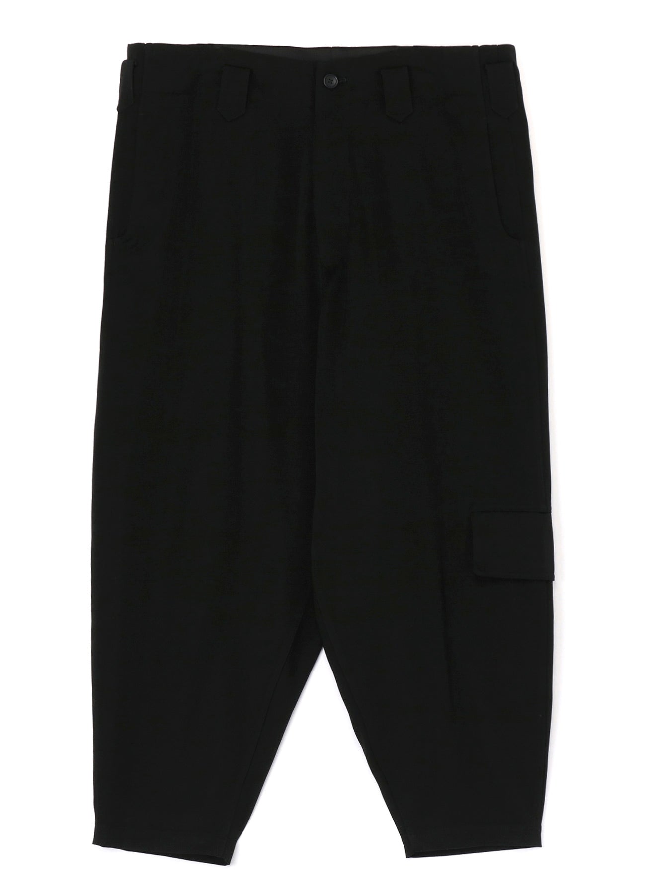 WOOL TUXEDO SIDE FLAP POCKET PANTS