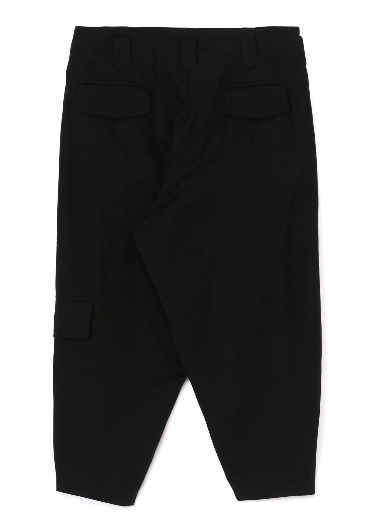 WOOL TUXEDO SIDE FLAP POCKET PANTS