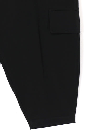 WOOL TUXEDO SIDE FLAP POCKET PANTS