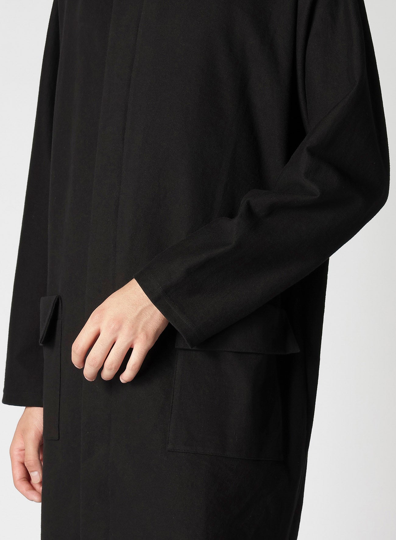 30/3 TIGHT TENSION SINGLE JERSEY ZIPPER OPEN LONG BLOUSON