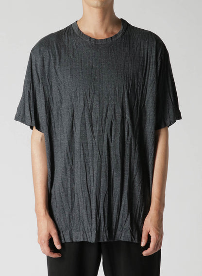 JERSEY VERTICAL WRINKLED SHORT SLEEVE T