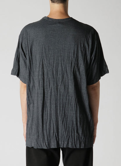 JERSEY VERTICAL WRINKLED SHORT SLEEVE T