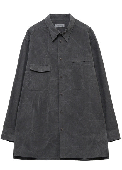 <PIECE UNIQUE>C/PIP PIGMENT  PANEL COLLAR BELT BLOUSE