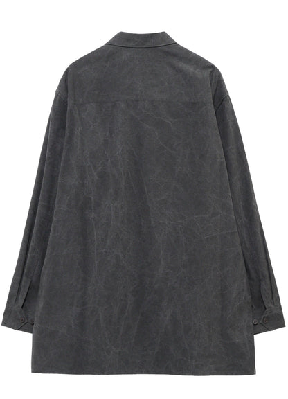 <PIECE UNIQUE>C/PIP PIGMENT  PANEL COLLAR BELT BLOUSE