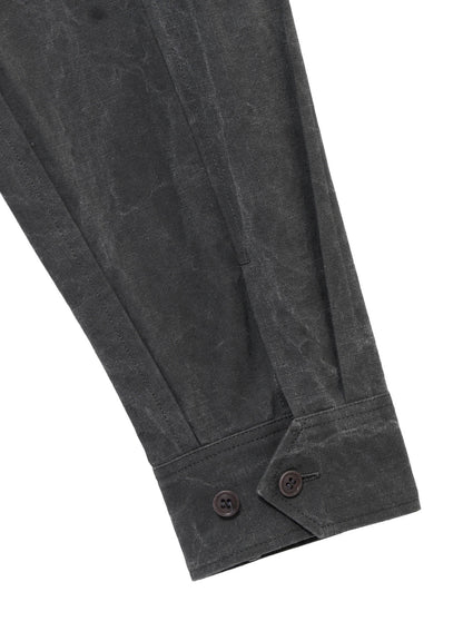 <PIECE UNIQUE>C/PIP PIGMENT  PANEL COLLAR BELT BLOUSE