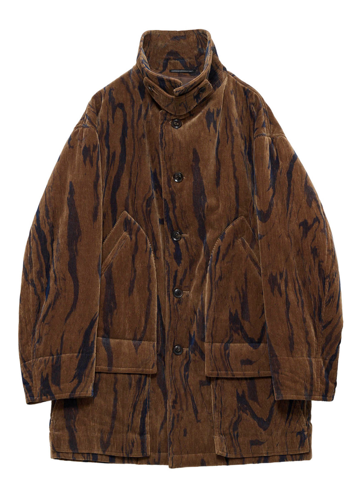 <PIECE UNIQUE>C/RY CORDUROY INK MARBLING DYED PADDED COAT