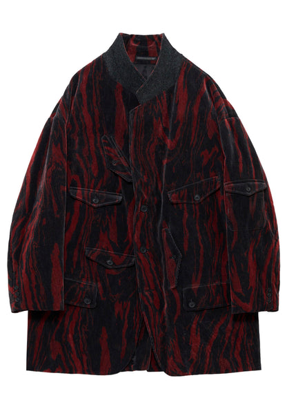 <PIECE UNIQUE>C/RY CORDUROY INK MARBLING DYED PADDED JACKET