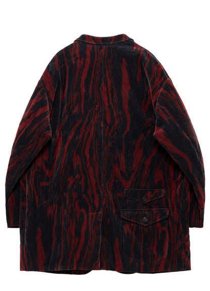 <PIECE UNIQUE>C/RY CORDUROY INK MARBLING DYED PADDED JACKET
