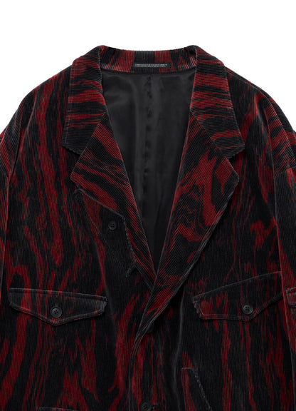 <PIECE UNIQUE>C/RY CORDUROY INK MARBLING DYED PADDED JACKET
