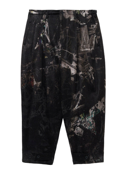 <PIECE UNIQUE>G HERRINGBONE PRINT PANTS