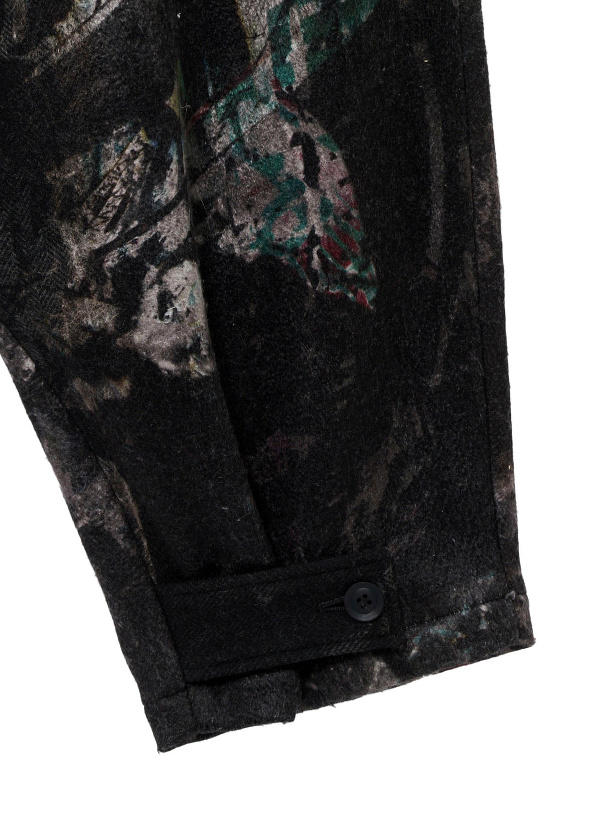 <PIECE UNIQUE>G HERRINGBONE PRINT PANTS