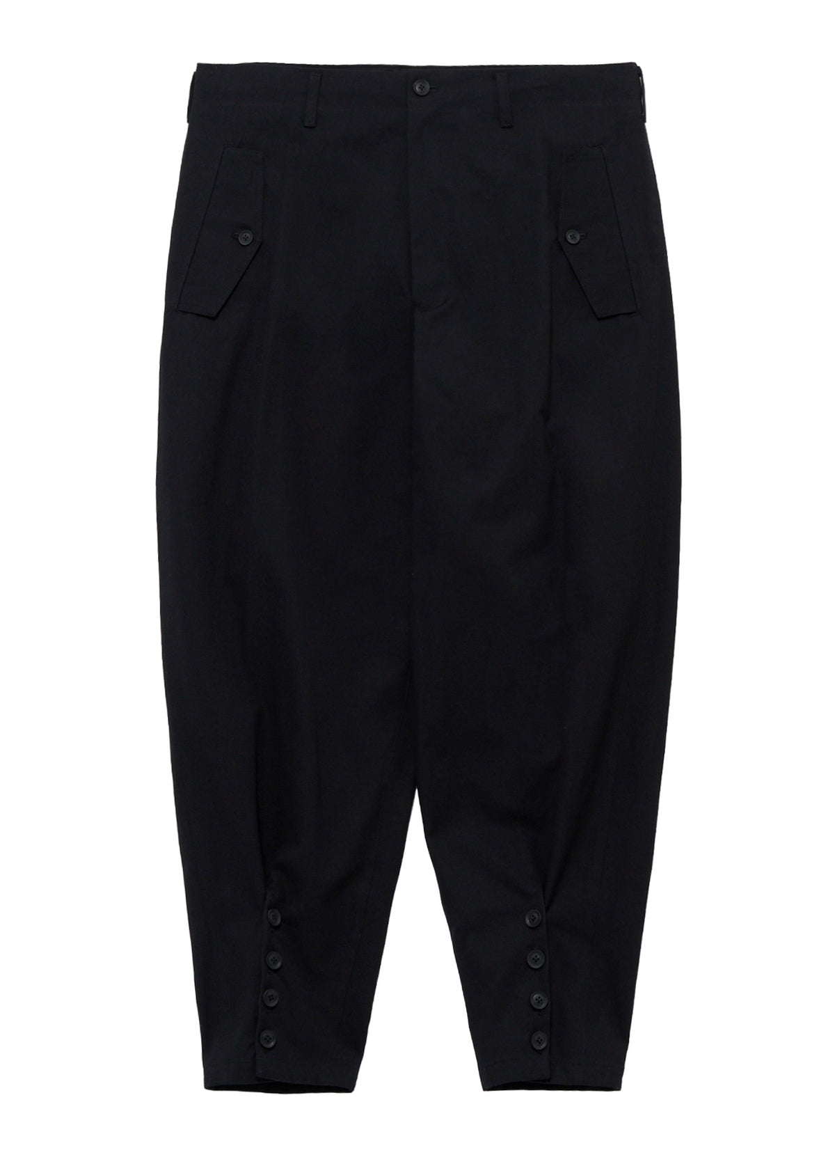 <PIECE UNIQUE>C/CANVAS HEM SLIT BUTTON PANTS