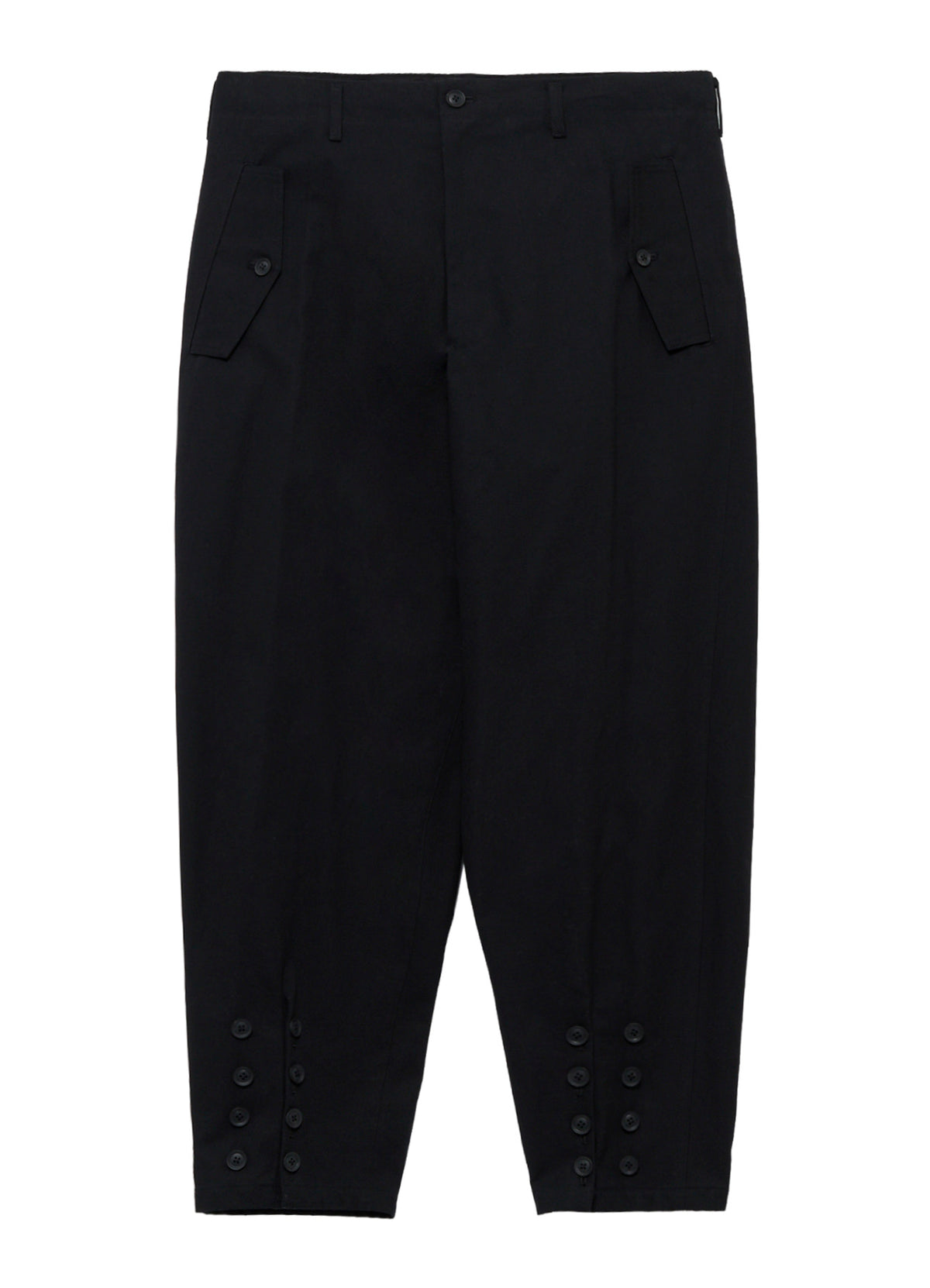 <PIECE UNIQUE>C/CANVAS HEM SLIT BUTTON PANTS