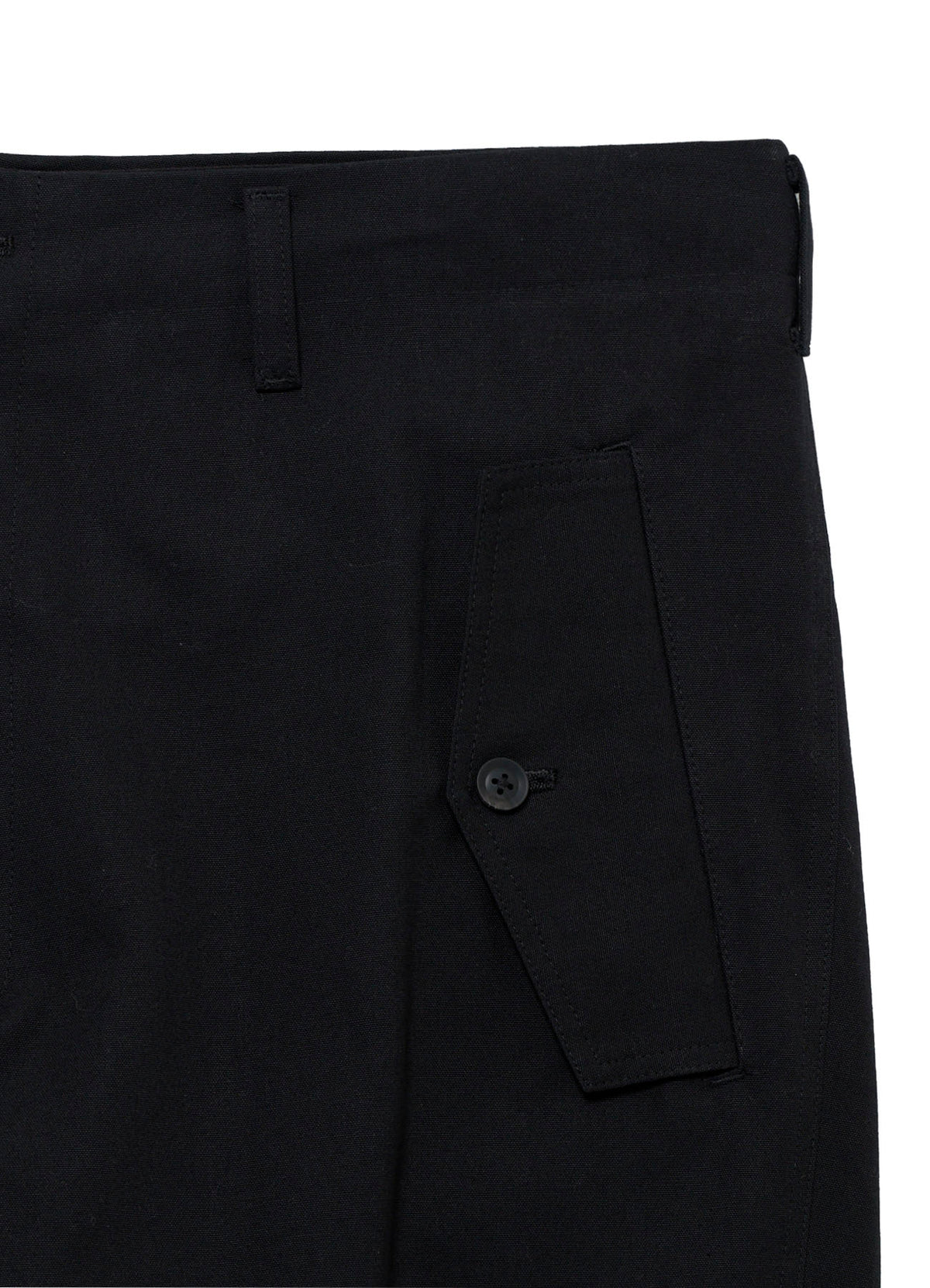 <PIECE UNIQUE>C/CANVAS HEM SLIT BUTTON PANTS