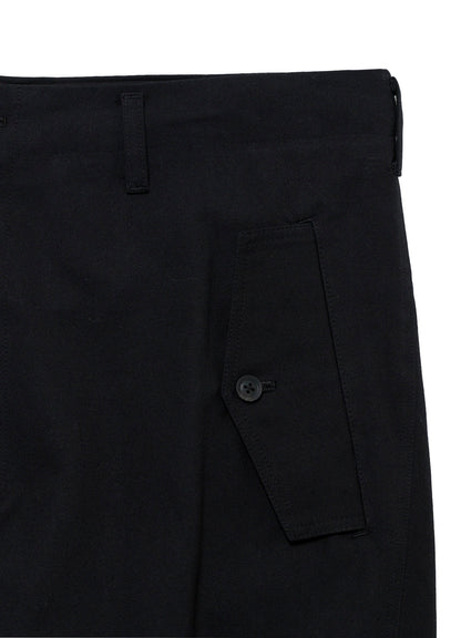 <PIECE UNIQUE>C/CANVAS HEM SLIT BUTTON PANTS