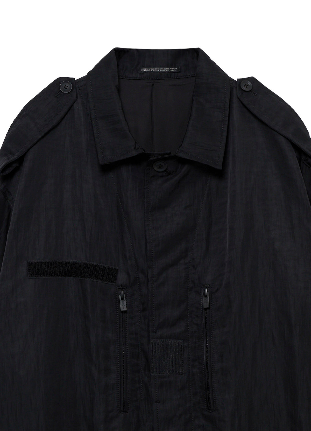 <PIECE UNIQUE>NY LIQUID DYED TWILL ARMY BLOUSON