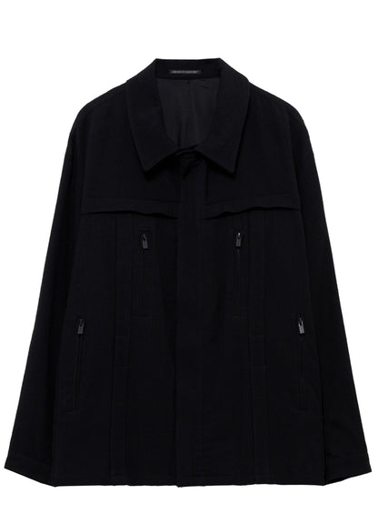 <PIECE UNIQUE>C/BAMBOO TWILL YOEK PANEL BLOUSON