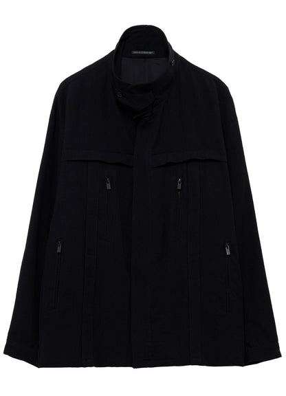 <PIECE UNIQUE>C/BAMBOO TWILL YOEK PANEL BLOUSON