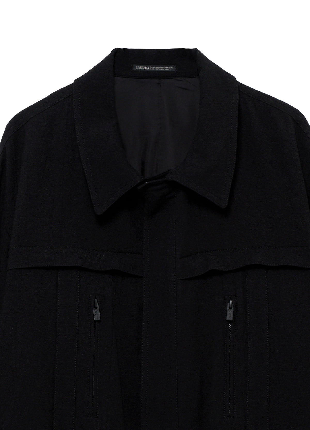 <PIECE UNIQUE>C/BAMBOO TWILL YOEK PANEL BLOUSON