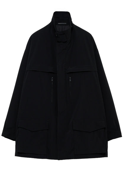 <PIECE UNIQUE>PE TAFFETA YOKE CHIN TAB BLOUSON