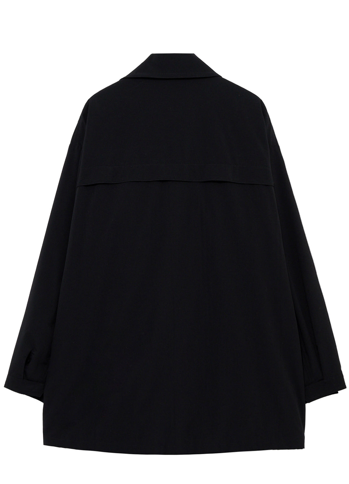 <PIECE UNIQUE>PE TAFFETA YOKE CHIN TAB BLOUSON