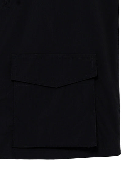 <PIECE UNIQUE>PE TAFFETA YOKE CHIN TAB BLOUSON