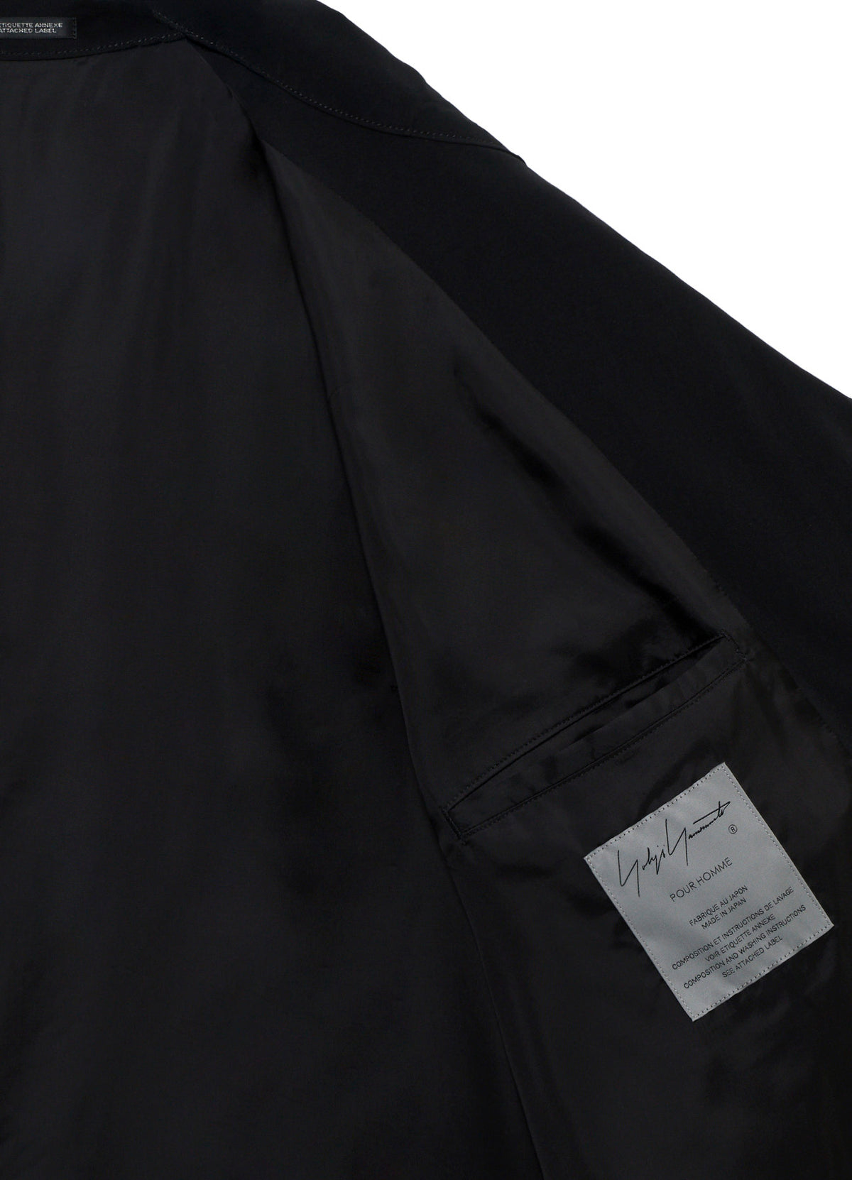 <PIECE UNIQUE>PE TAFFETA YOKE CHIN TAB BLOUSON