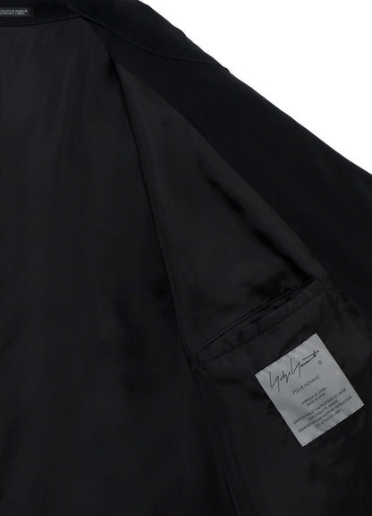 <PIECE UNIQUE>PE TAFFETA YOKE CHIN TAB BLOUSON
