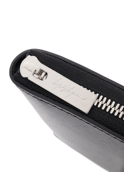 UNFINISHED LEATHER ZIP WALLET S