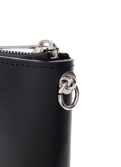 UNFINISHED LEATHER ZIP WALLET S