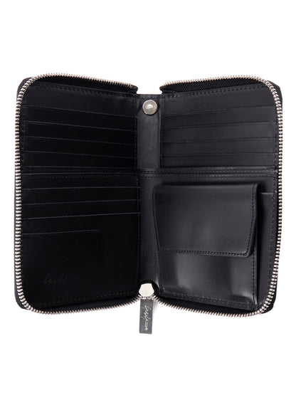 UNFINISHED LEATHER ZIP WALLET S