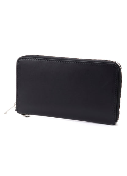UNFINISHED LEATHER ZIP WALLET L