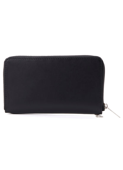 UNFINISHED LEATHER ZIP WALLET L