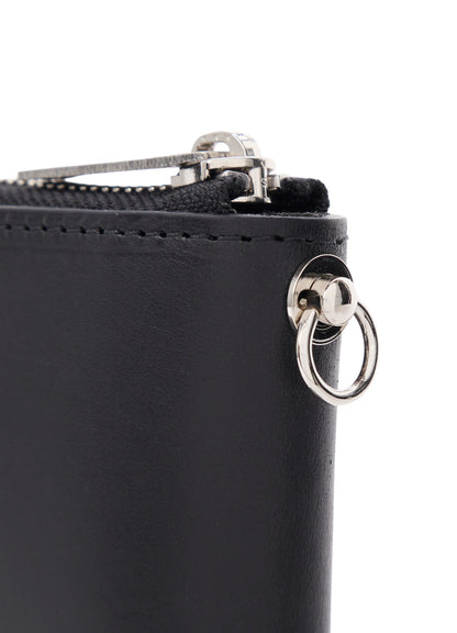 UNFINISHED LEATHER ZIP WALLET L