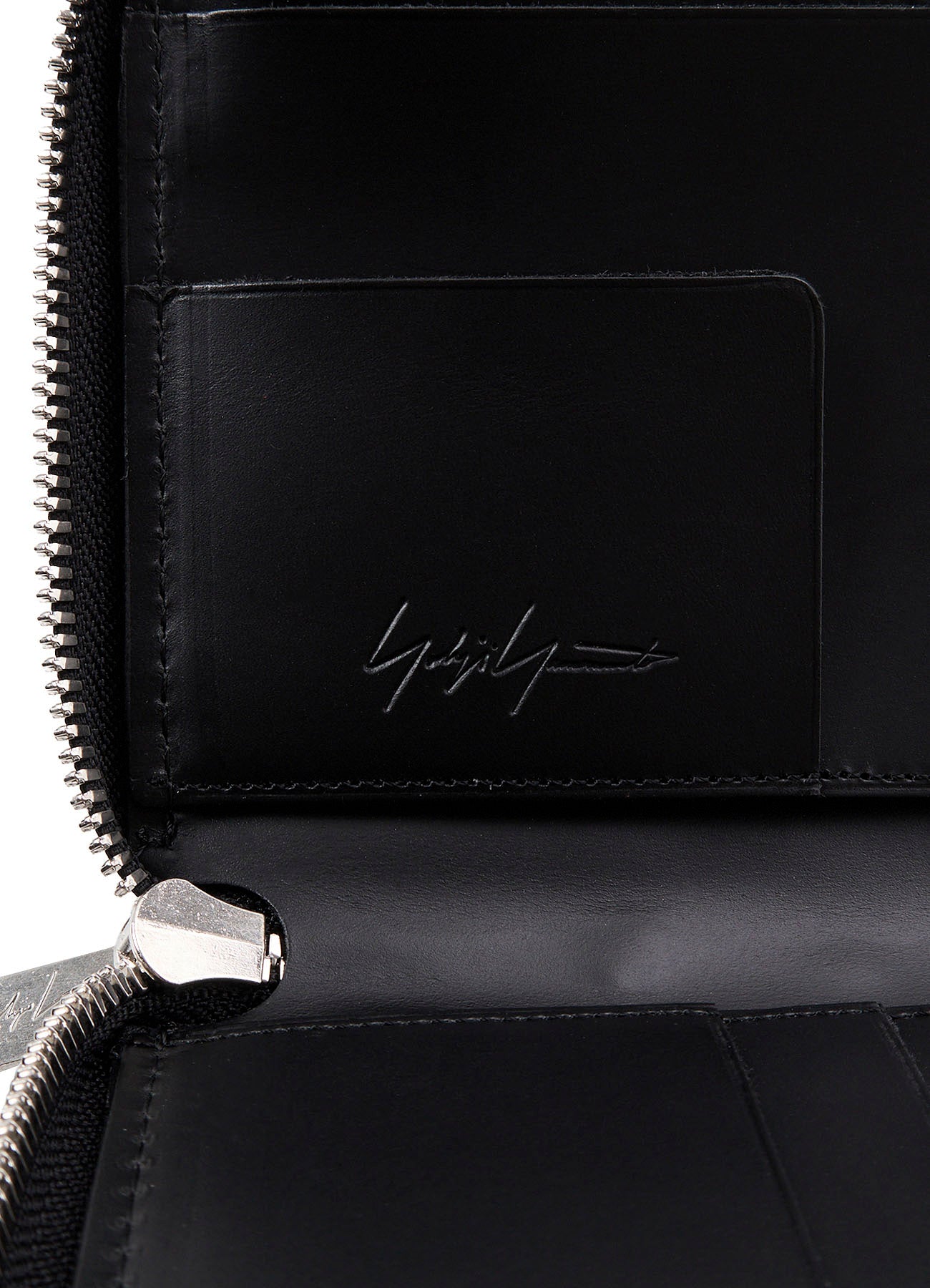 UNFINISHED LEATHER ZIP WALLET L