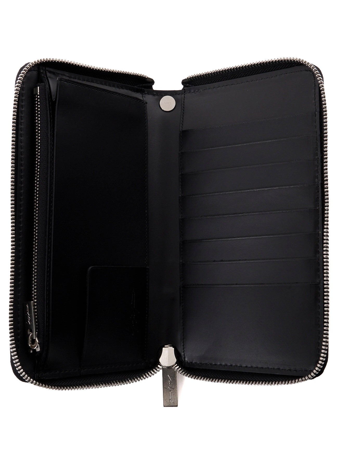 UNFINISHED LEATHER ZIP WALLET L – THE SHOP YOHJI YAMAMOTO